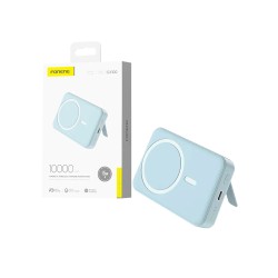 Power Bank Sem Fio Magnético Foneng CX100 10000mAh Azul